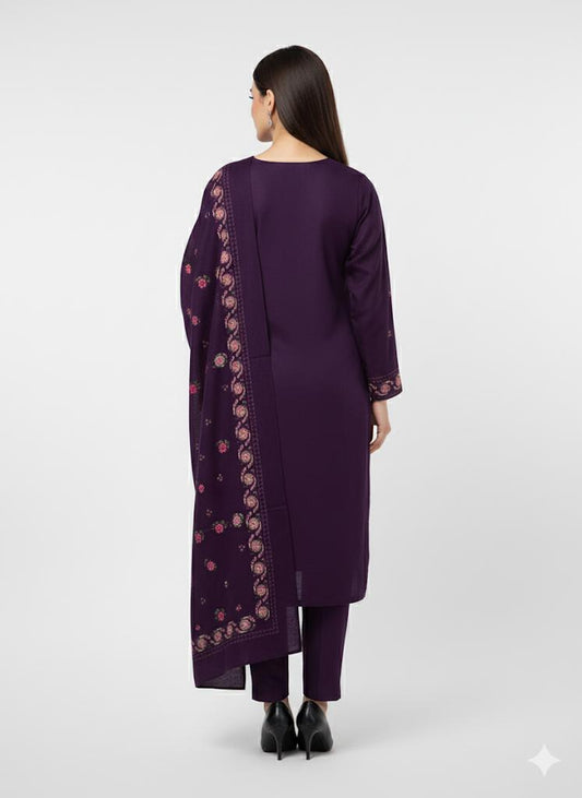DHANAK - 3 PC UNSTITCHED DH-04 PRP