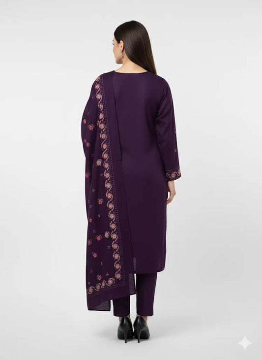 DHANAK - 3 PC UNSTITCHED DH-03 PRP